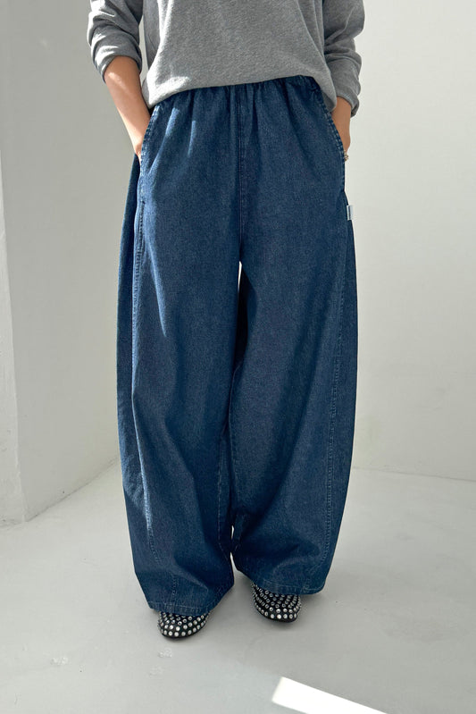 Parachute Pants - Denim Blue