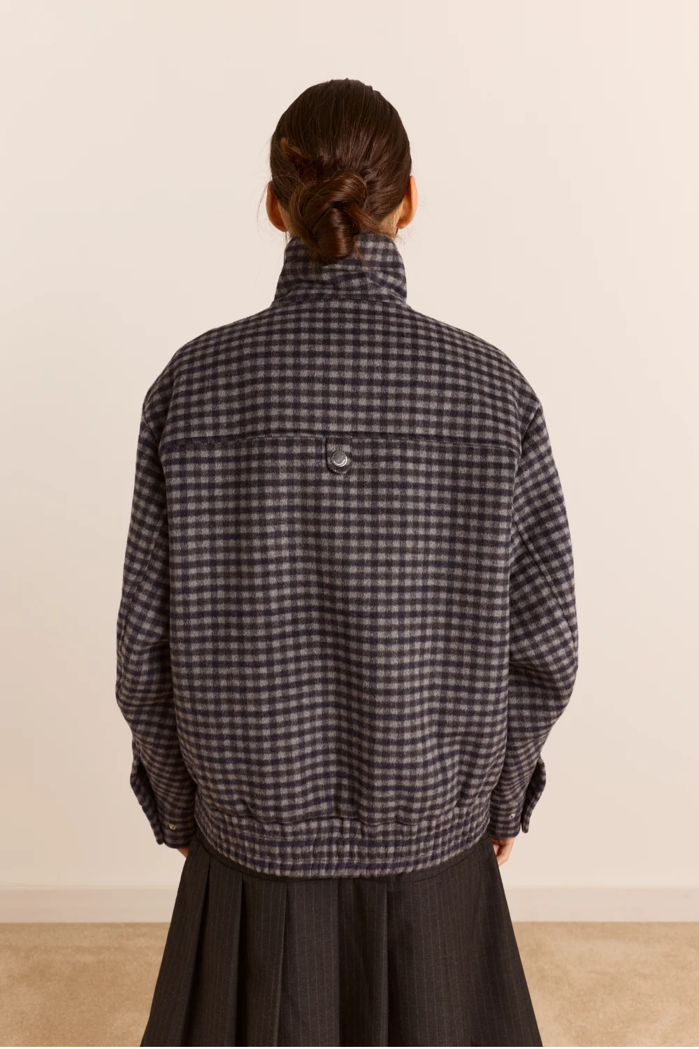 Pixie Wool Bomber - Willow Gingham
