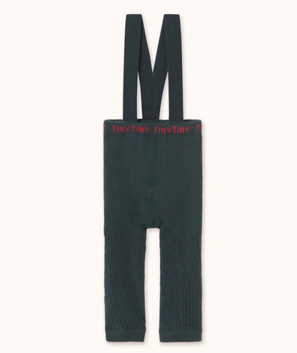 Solid Dark Green Baby Tights