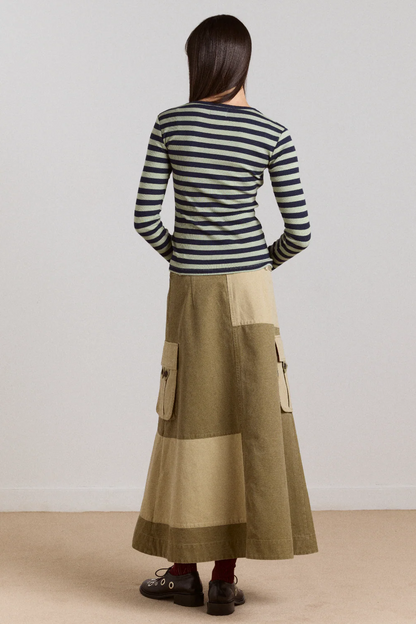 Marcelle Barn Skirt - Olive