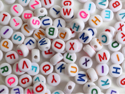 Letter Bead Jar - Multicolour