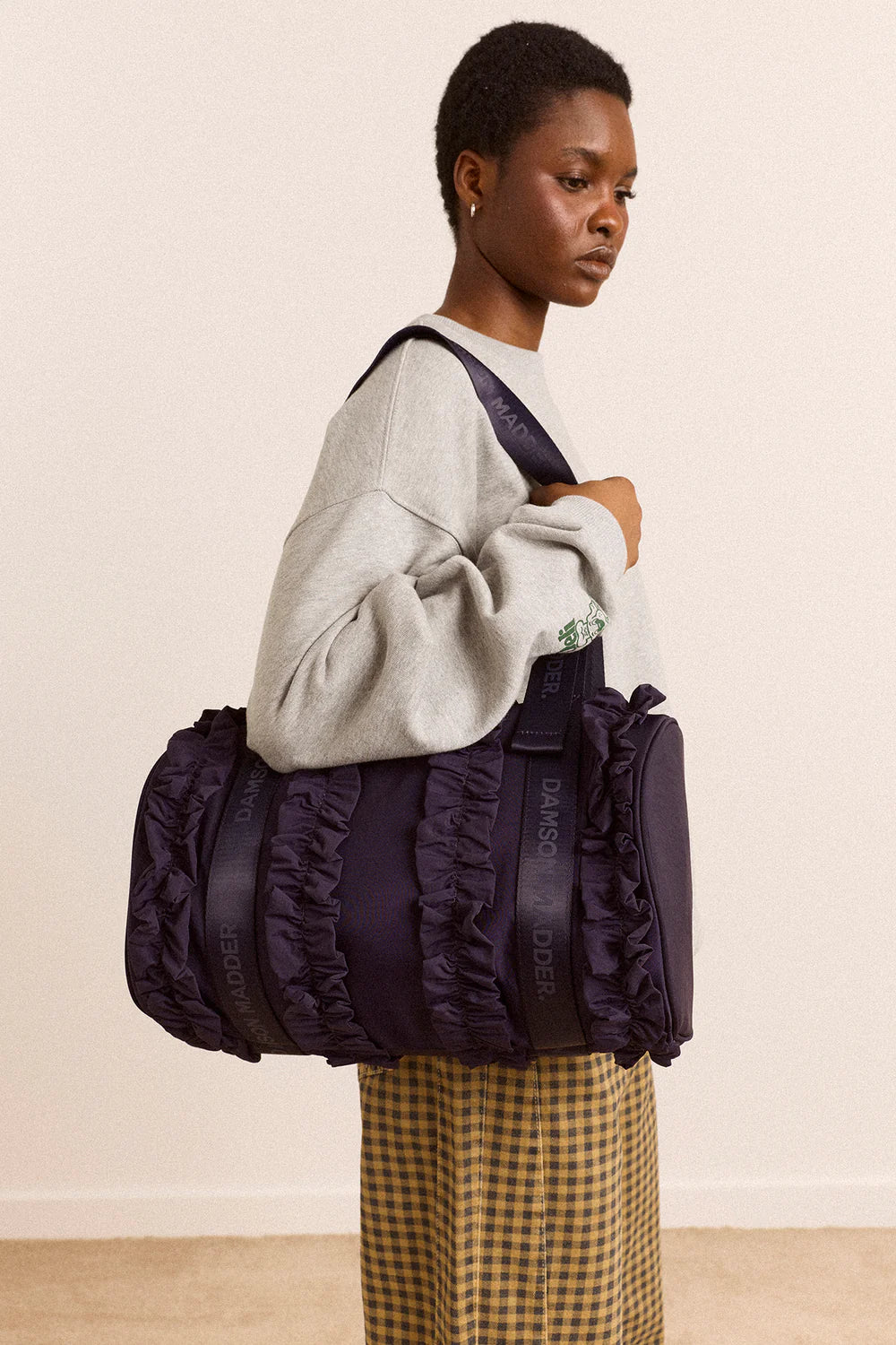 Brooke Barrel Bag - Navy