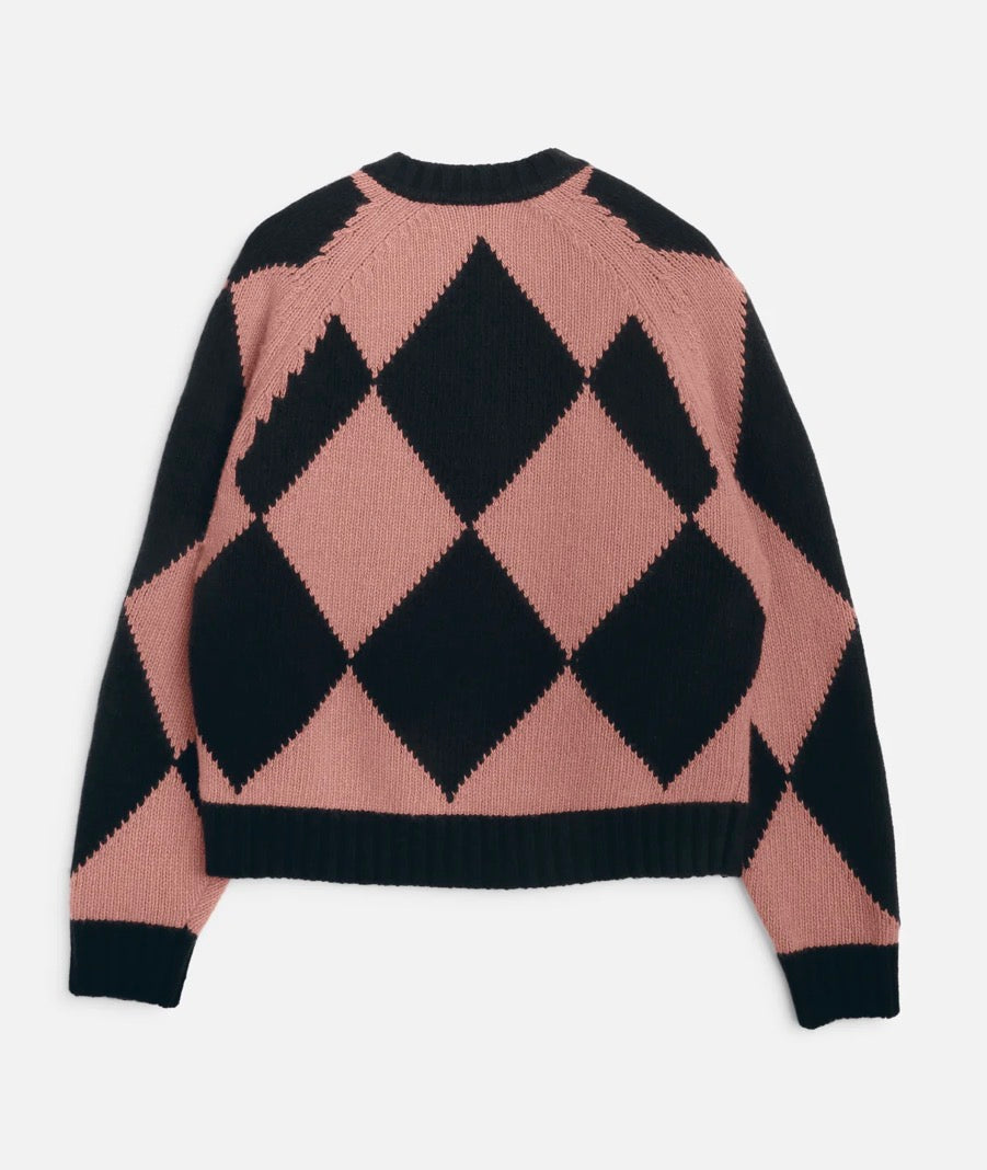 Atomic Cardigan Pink & Black
