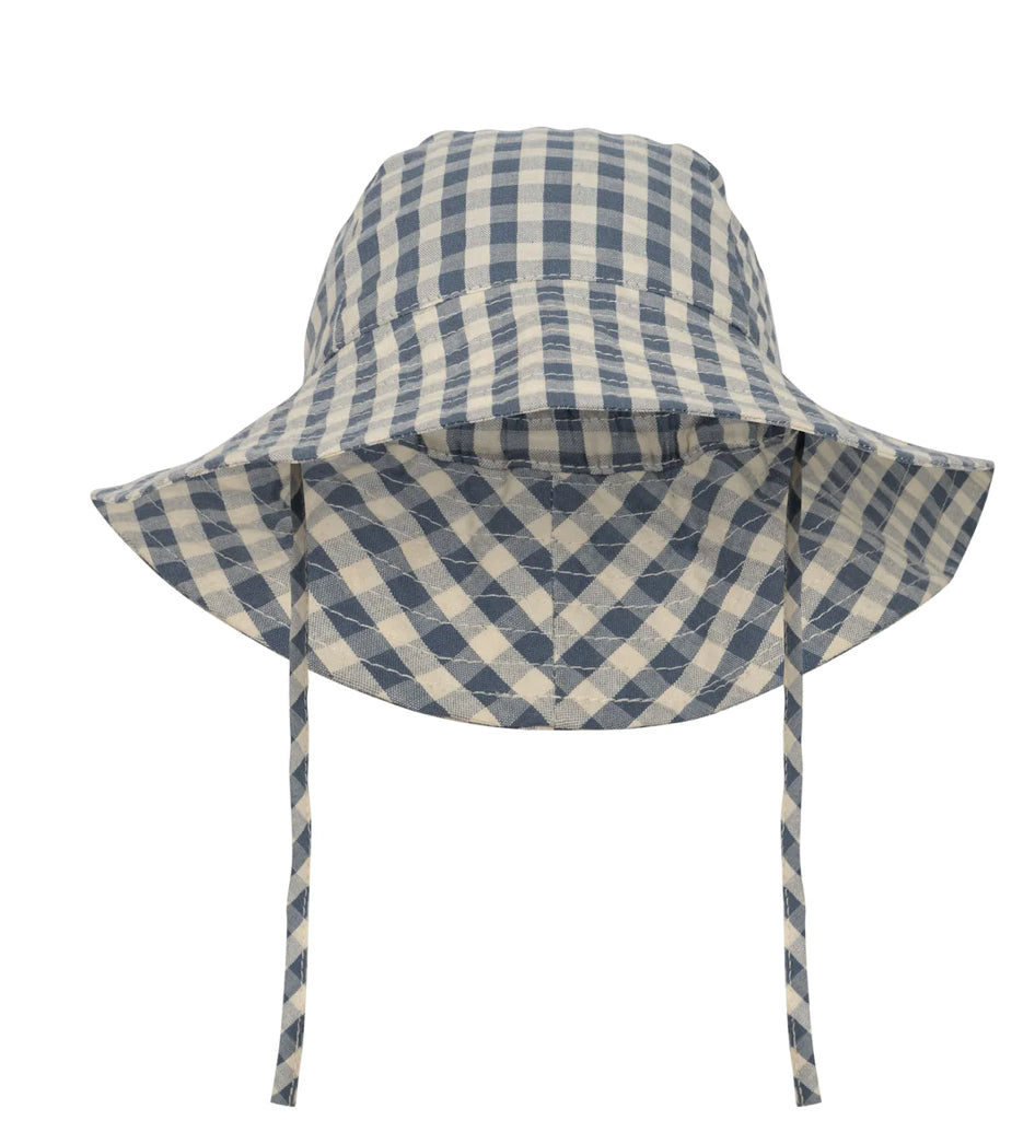 Kim Sun Hat Captains Blue Check