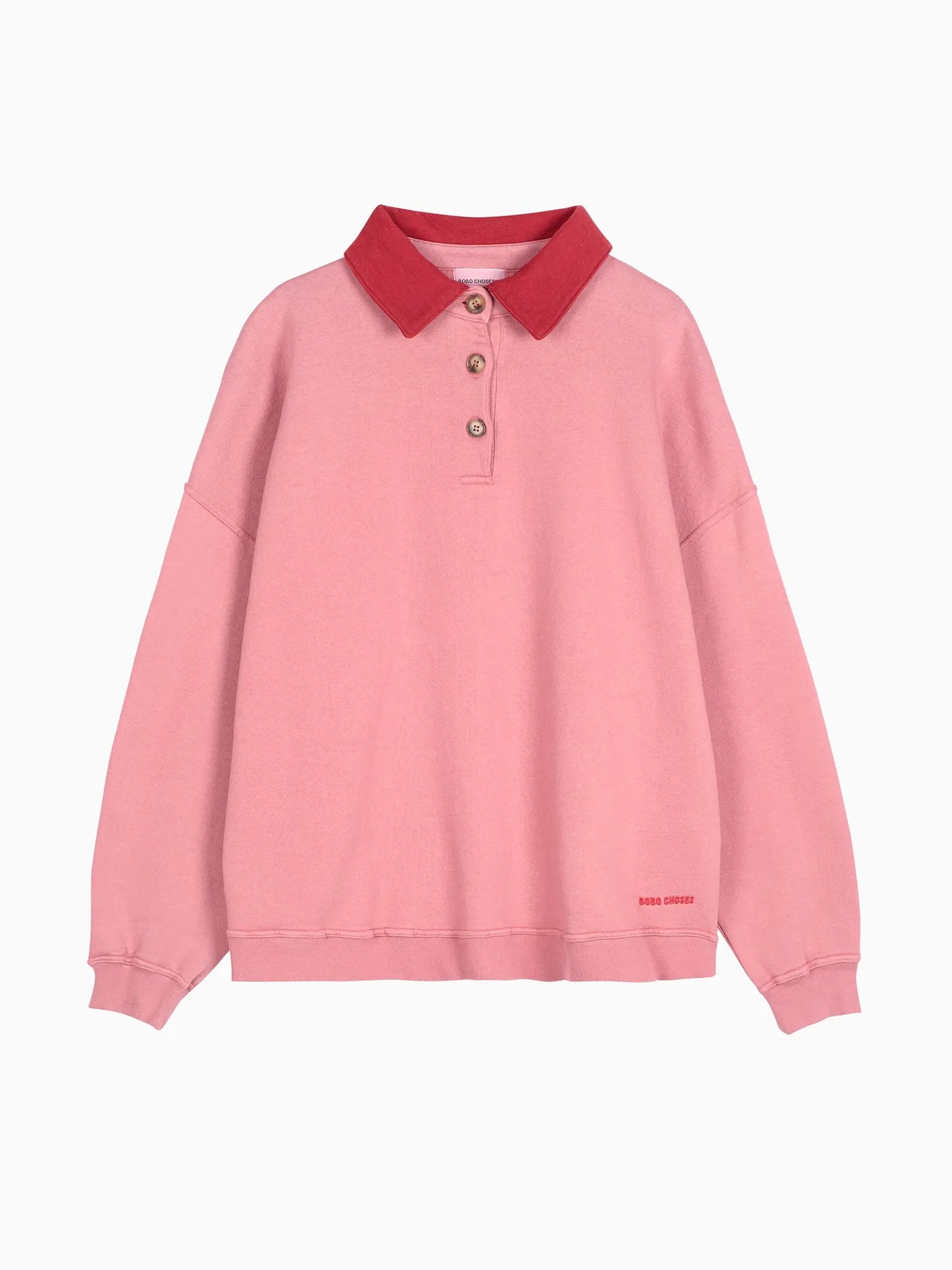 Colourblock Oversize Polo Sweatshirt