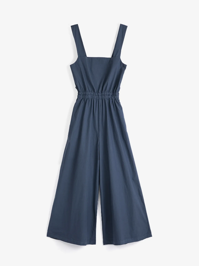Textured Cotton Strap Overall