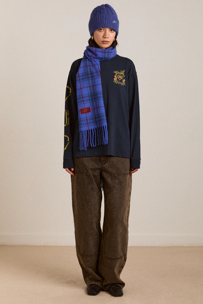 Wool Scarf - Tartan Check