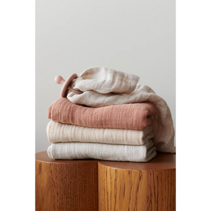 Lewis Muslin Cloth Tuscany Rose 3PK