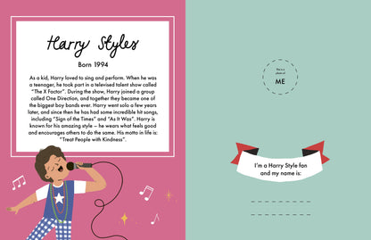 Little People Big Dreams Harry Styles and Me Activity Book