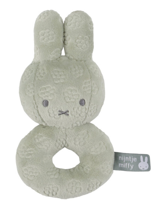 Miffy Rattle - Green Flower