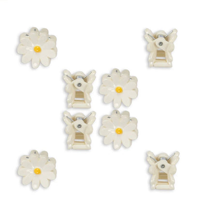 8 Pack Daisy Mini Hair Claws