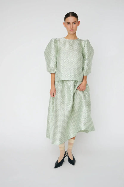 Bubble Blouse - Mint Tea