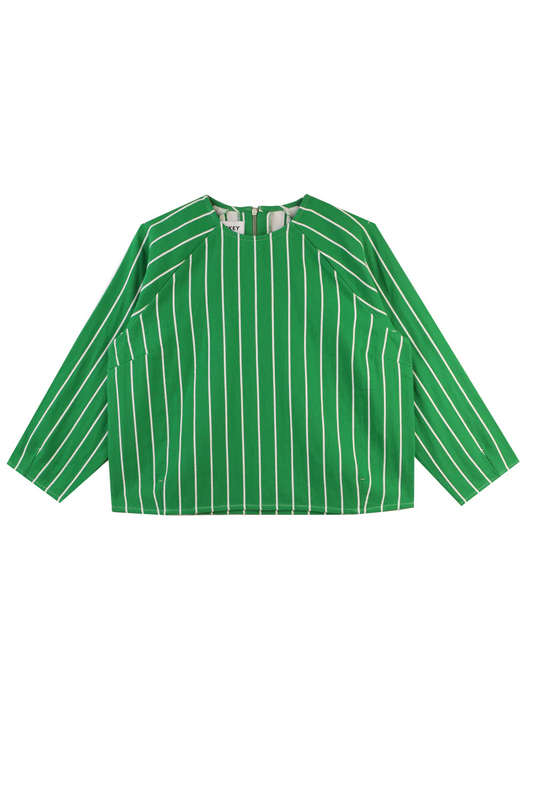 Oslo Top - Grass Stripe
