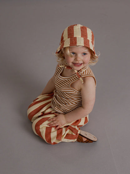 Tomato Stripe Bucket Hat