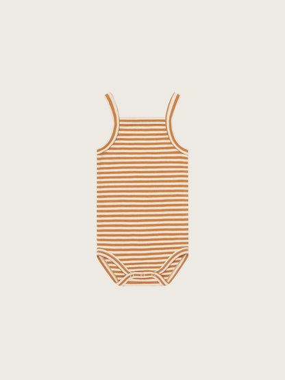 Copper Stripe Tank Bodysuit