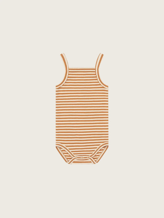 Copper Stripe Tank Bodysuit