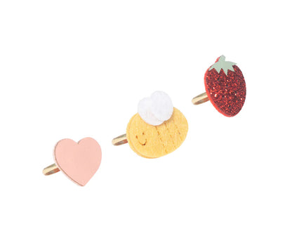 Strawberry Fair Ring Set