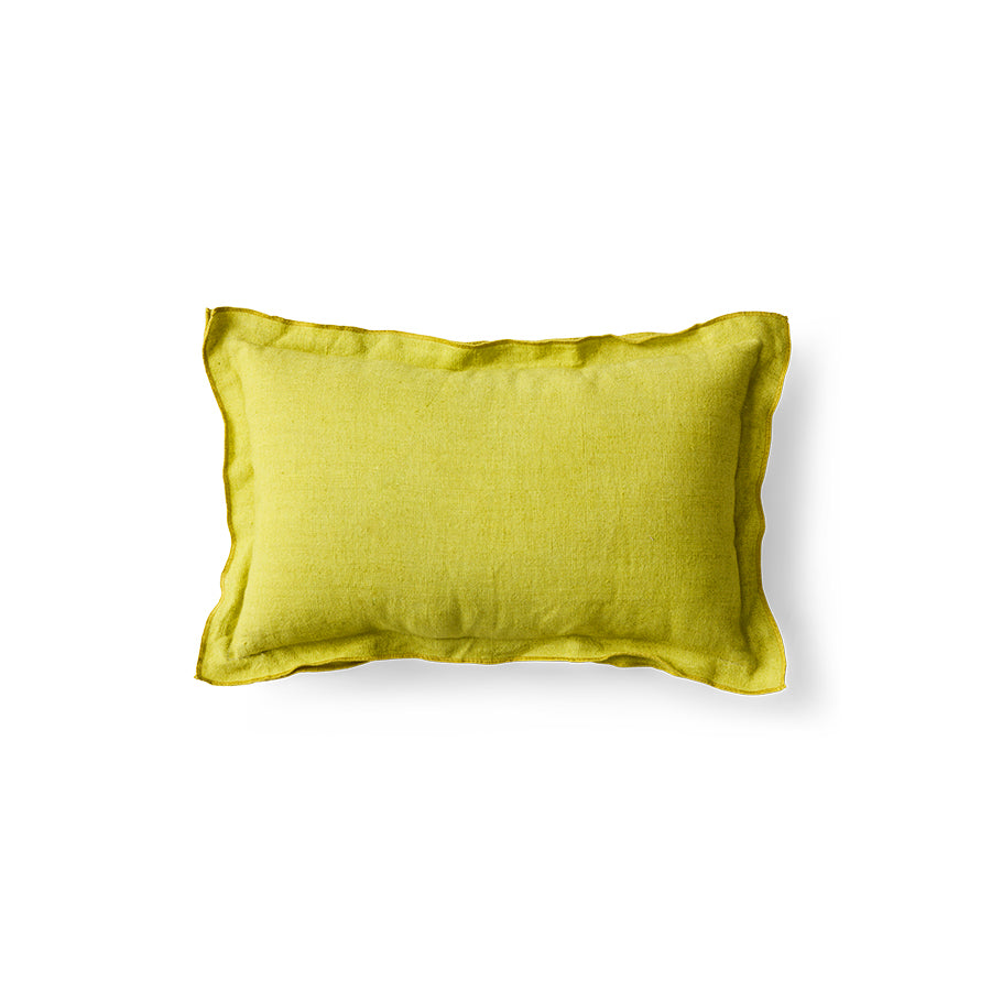Linen Cushion: Lemongrass