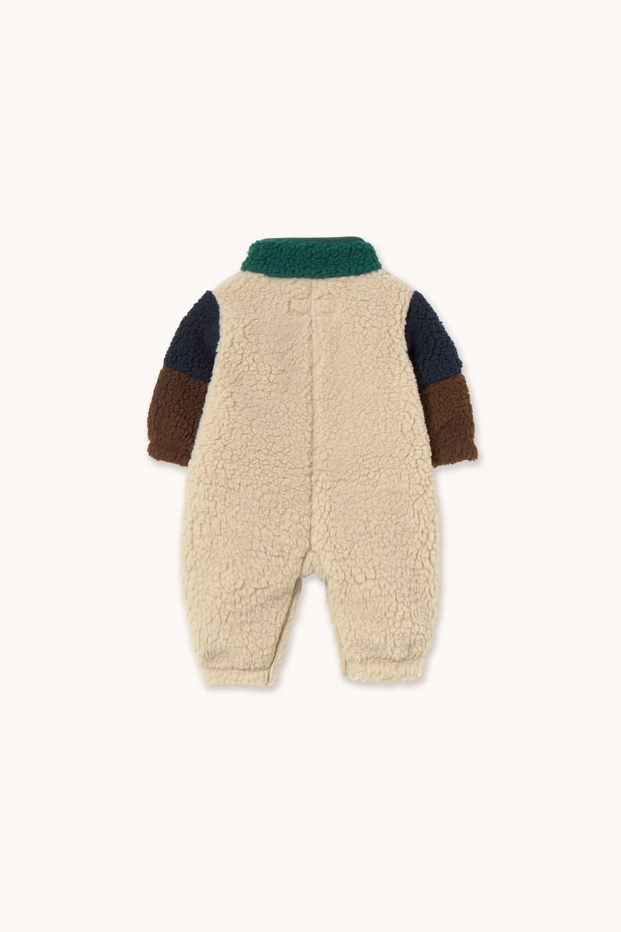 Colour Block Polar Sherpa One Piece - Dark Green