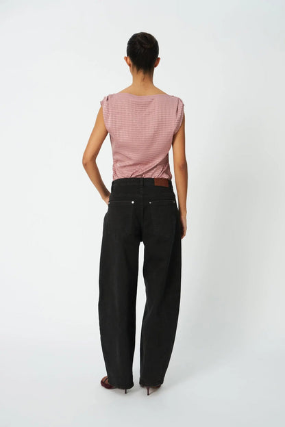 Barrel Fit Jeans - Almost Black