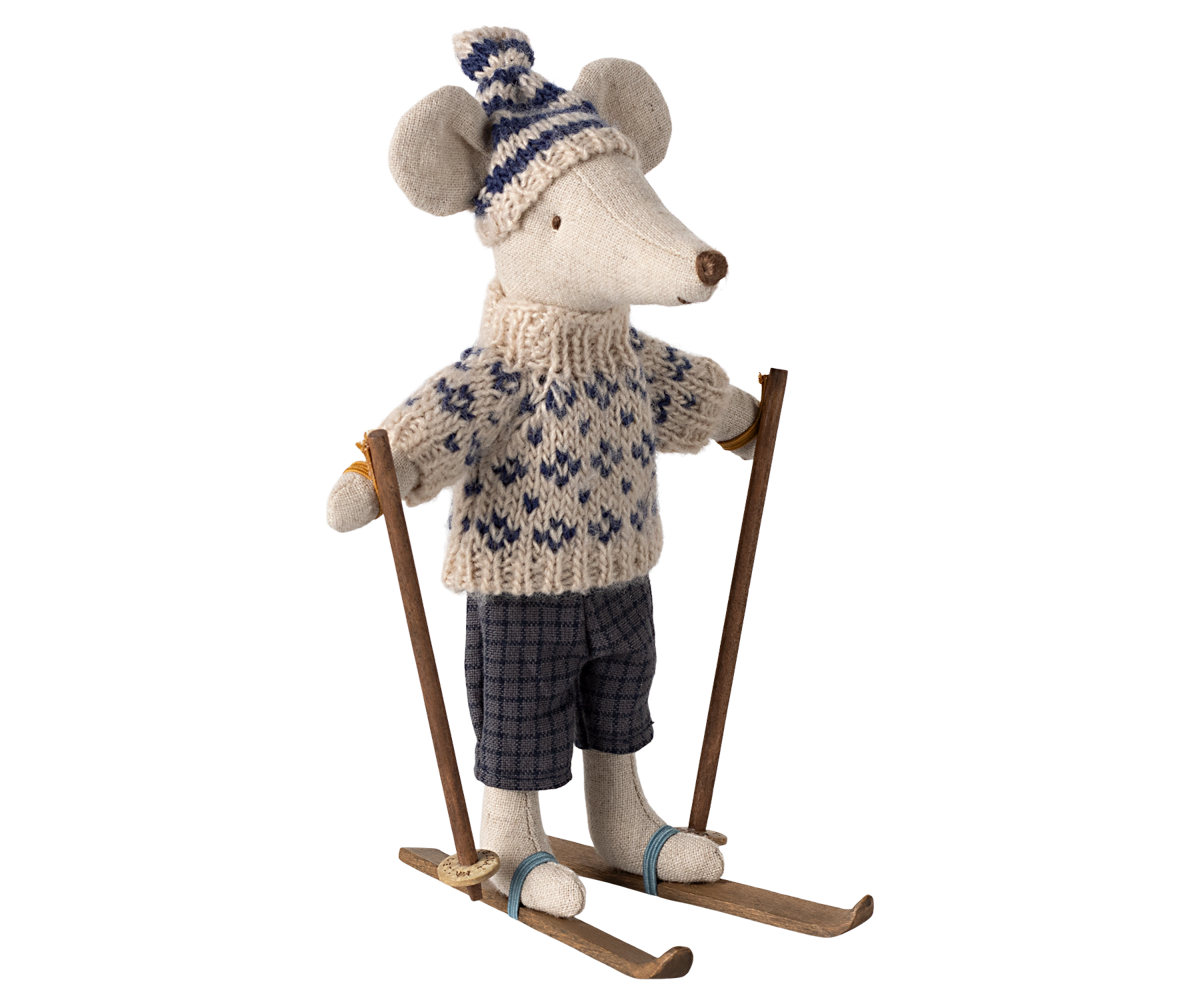 Winter Ski Mouse - Dad Blue