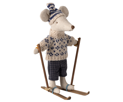 Winter Ski Mouse - Dad Blue