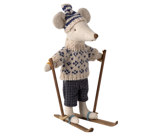 Winter Ski Mouse - Dad Blue