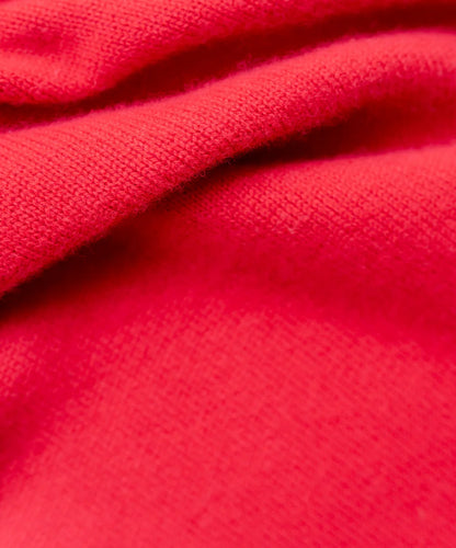 Merino Triangle Scarf In Red