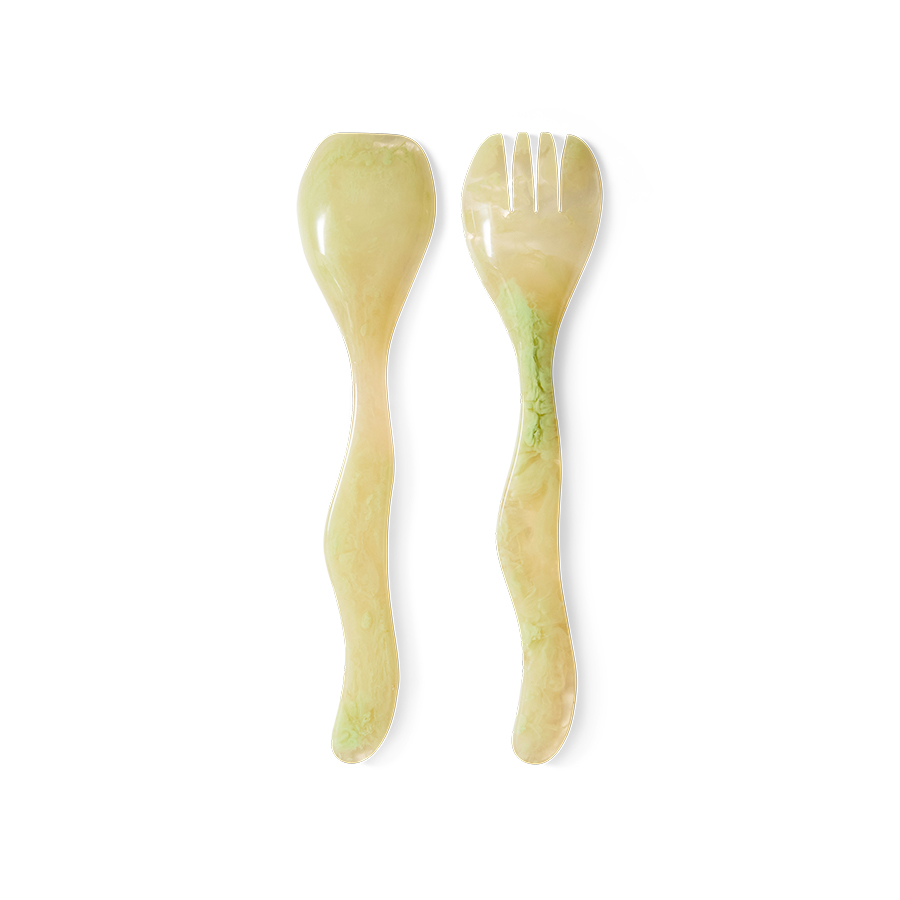 Salad Cutlery - Mist Green