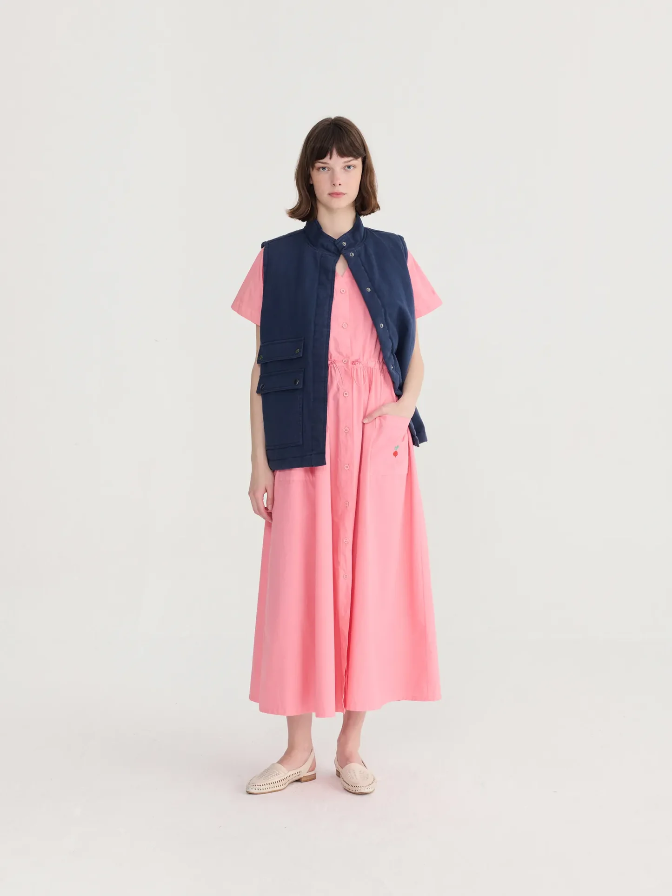 V - Neck Shirt Dress