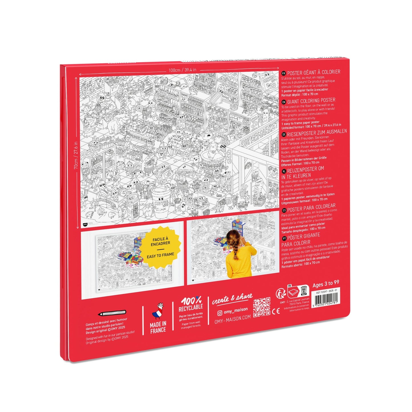 Giant Colouring Poster - Supermarket