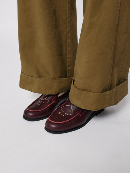 Embroidered Loafers