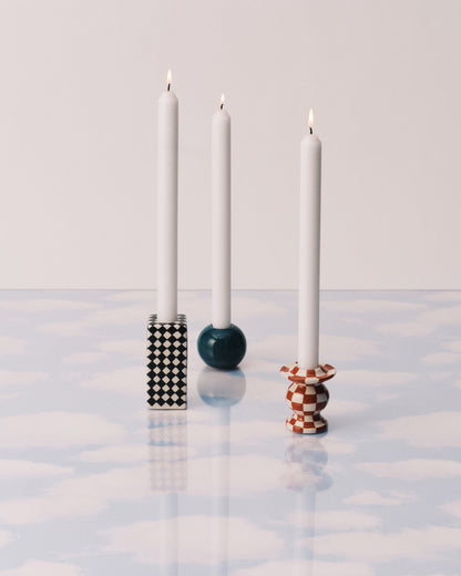 Candle Holder No.2 - Red/White