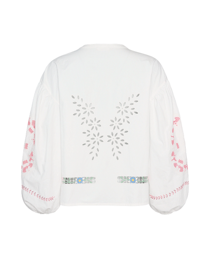 Embroidered Shirt White