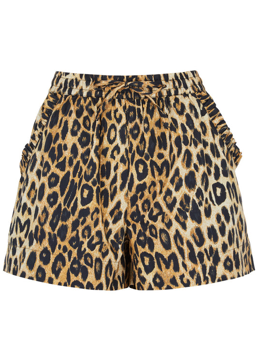 Pull on Shorts - Leopard