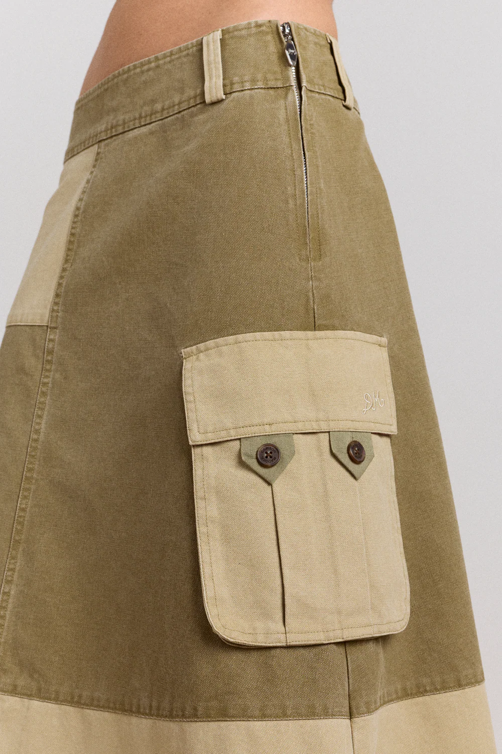 Marcelle Barn Skirt - Olive