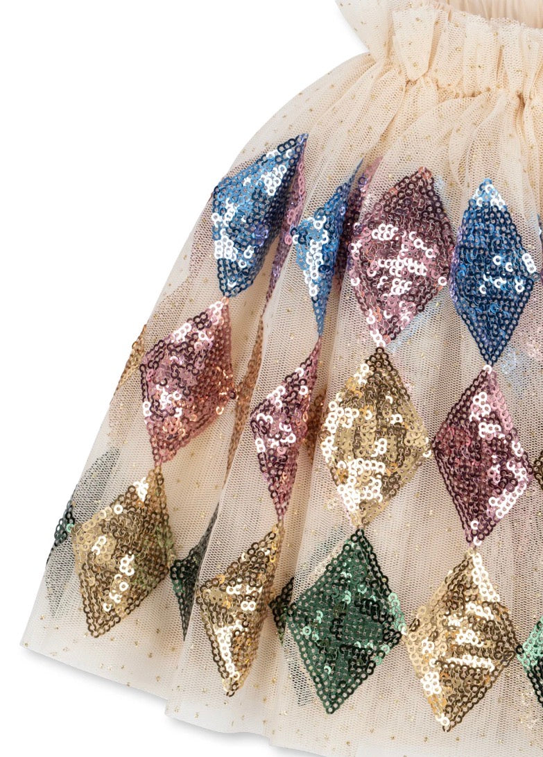 Yvonne Skirt - Harlequin Sequin