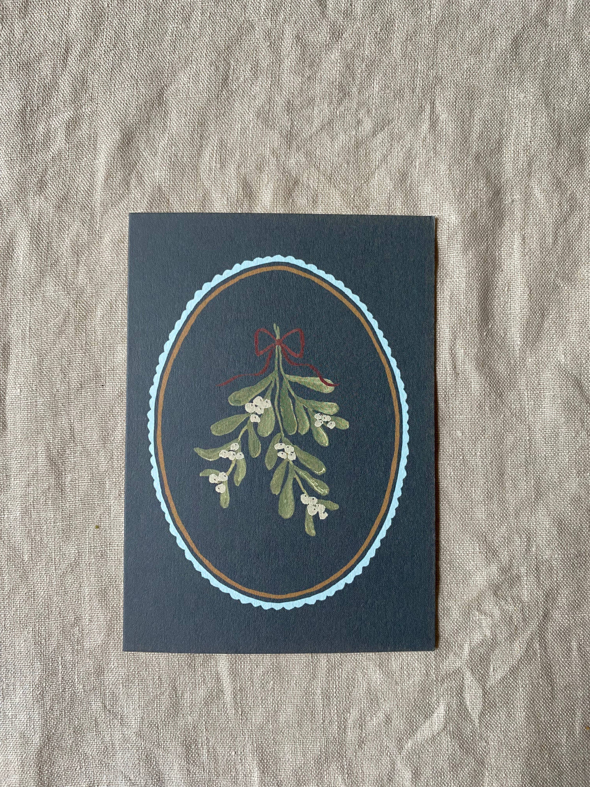 Mistletoe Christmas card
