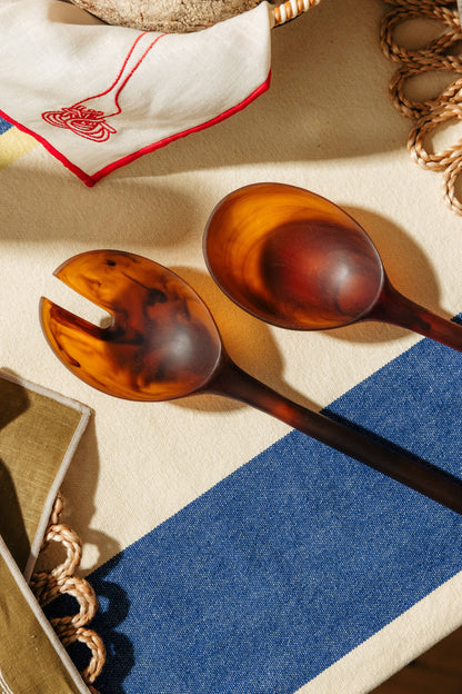 Salad Servers - Amber Set