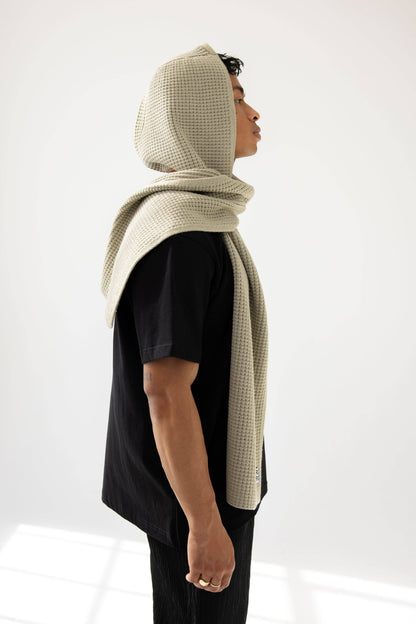 The Recycled Bottle Hooded Scarf - Arctic Grey