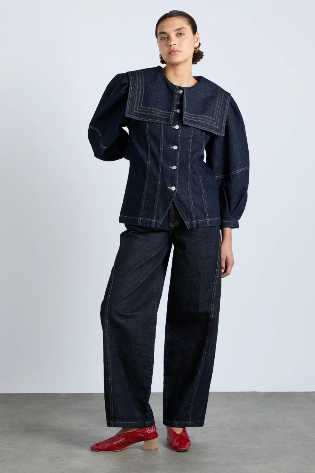 Sailor Denim Jacket - Dark Indigo