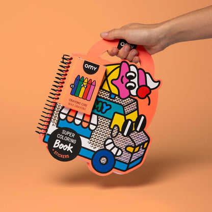 Super Colouring Book & Stickers - Yummy