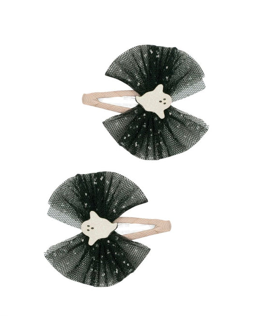 Ghoulish Tulle Ghost Clips
