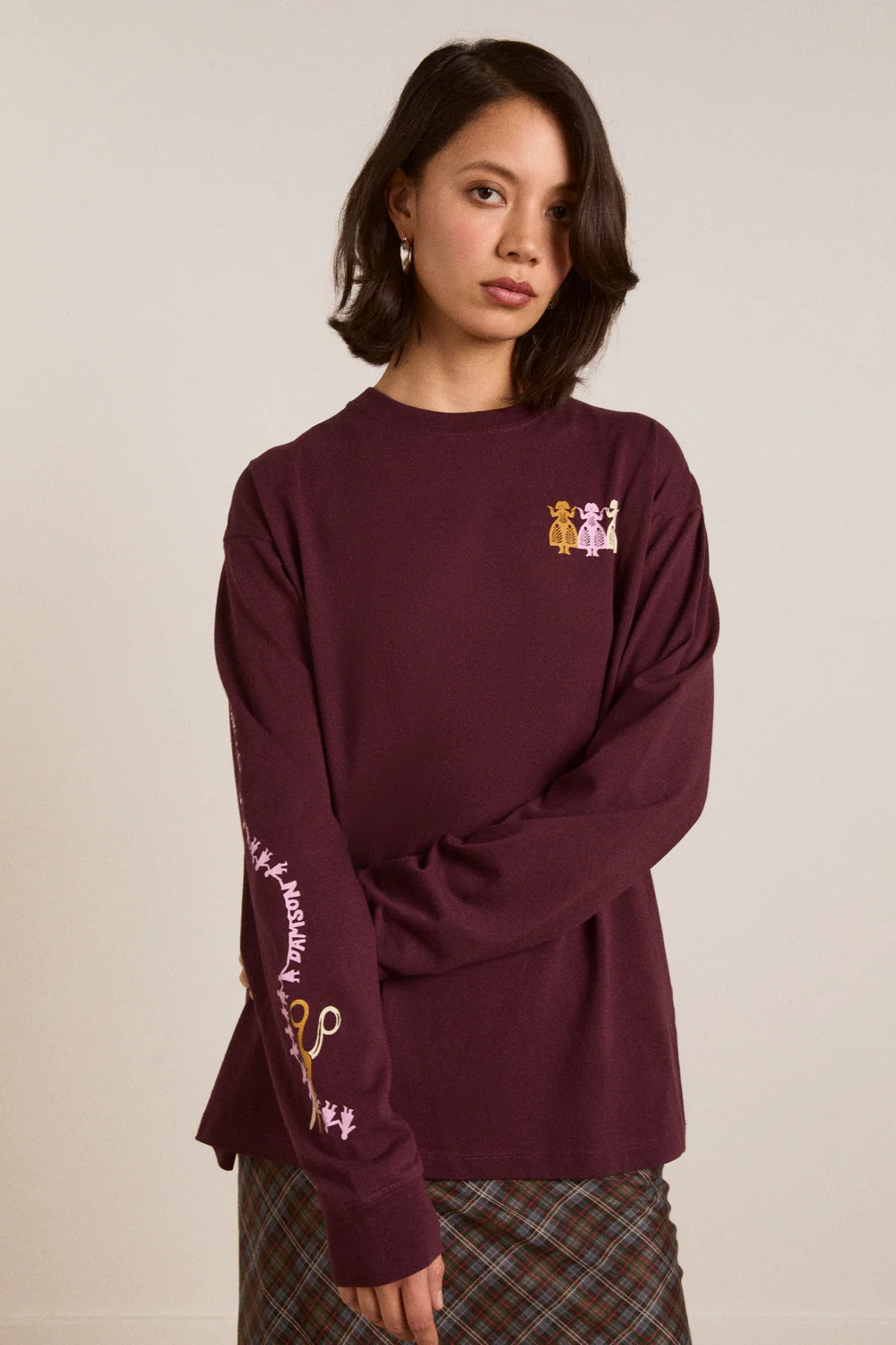 Paper Cut Gals Long Sleeve Tee