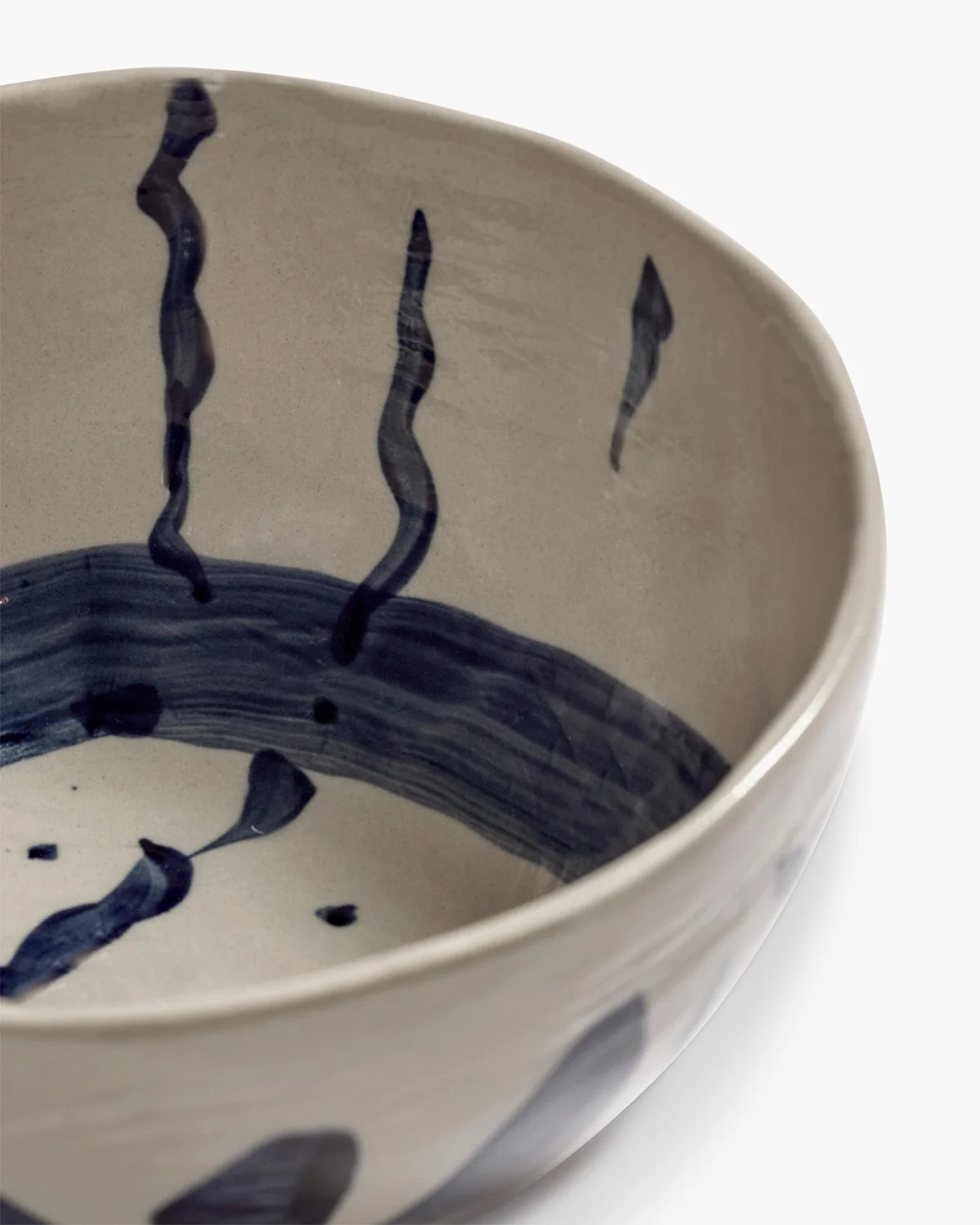 Soup Bowl Beige Blue Sophia