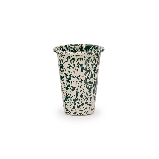 Splatter 14oz Tumbler - Green & Cream
