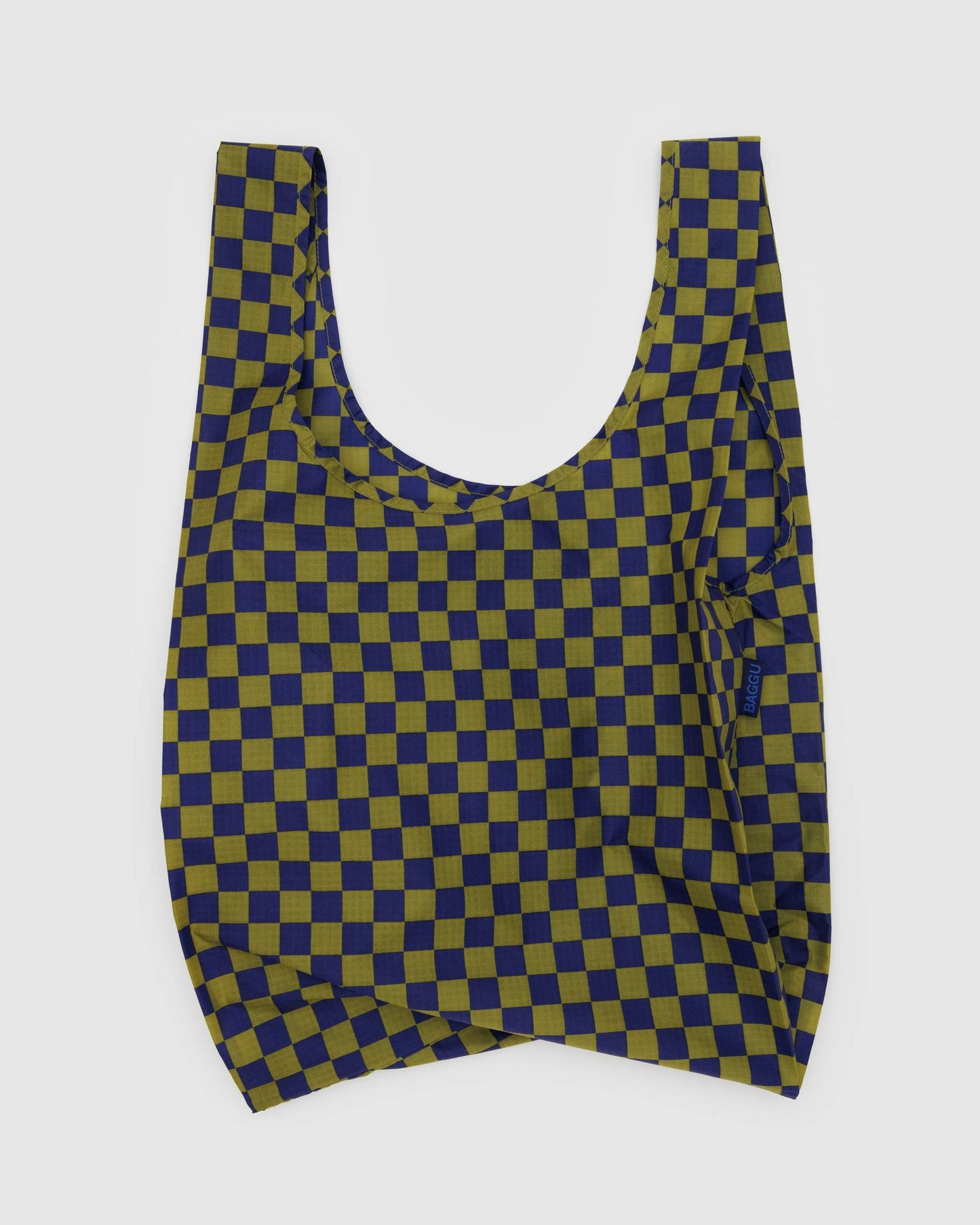 Reusable Standard Shopper - Pear Navy Check