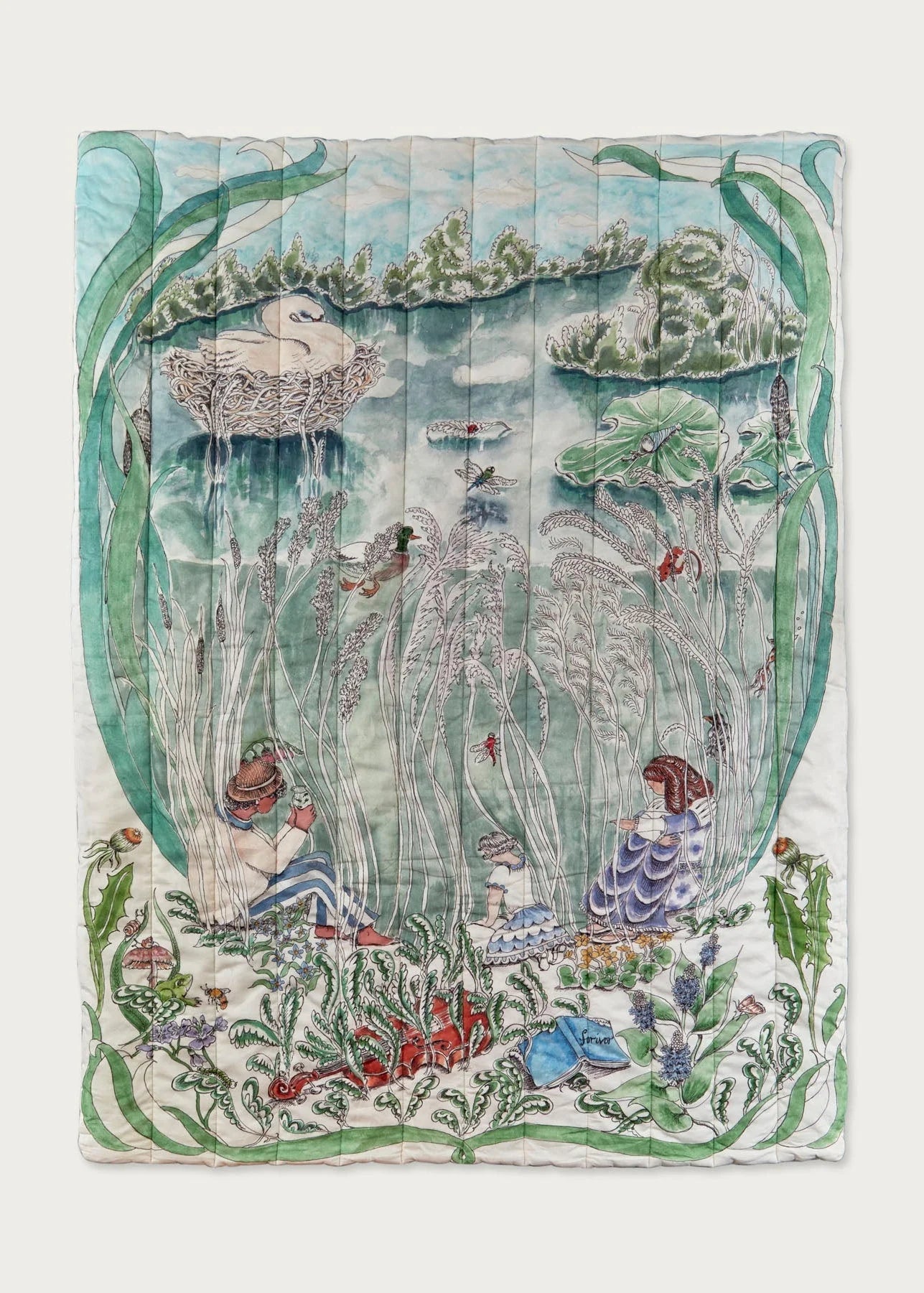 THE POND DANCE QUILTED BLANKET SMALL