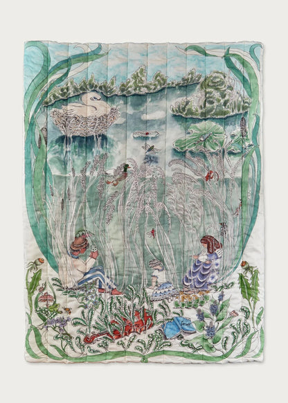 THE POND DANCE QUILTED BLANKET SMALL
