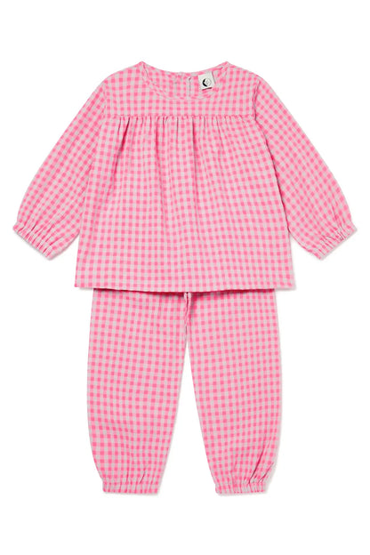KIDS BALLOON SET | HOT PINK GINGHAM: 8-9 Years